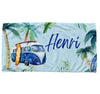 Personalized Blue RV Surf Towel