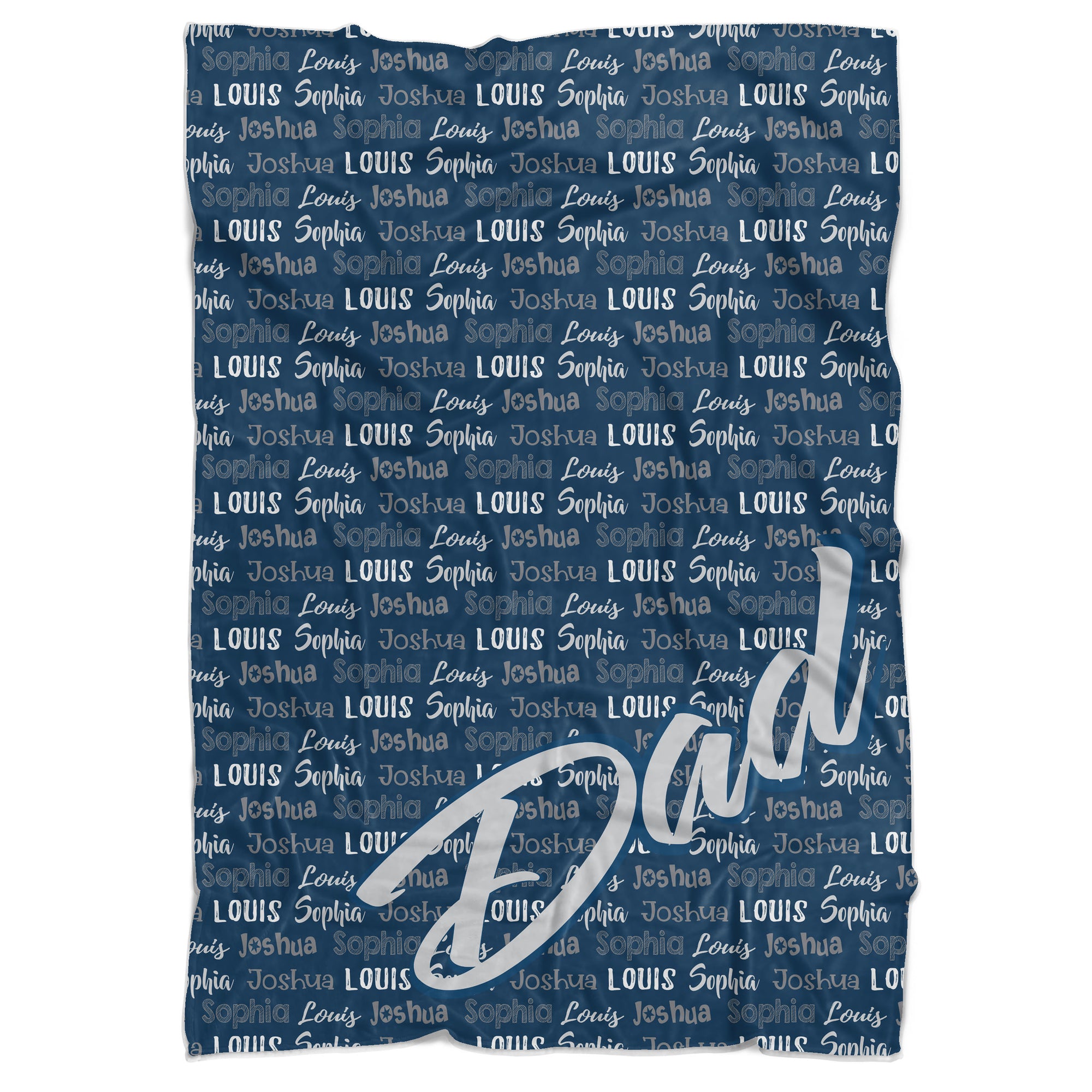 Parental (Dad, Father, Grandpa, Step Dad) Minky Repeat Blanket