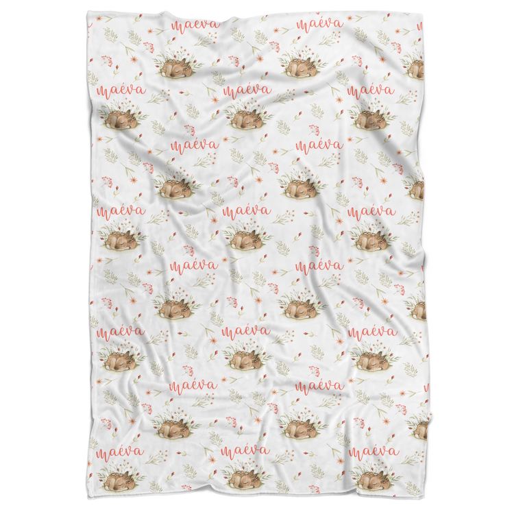 Deer Personalized Minky Blanket - BitsyBon