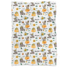 Donkey and Sunflowers Personalized Minky Blanket