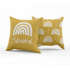 Bohemian Gold Rainbow - Personalized Reversible throw pillow