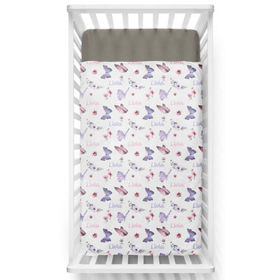 Butterflies and Floral Minky Blanket