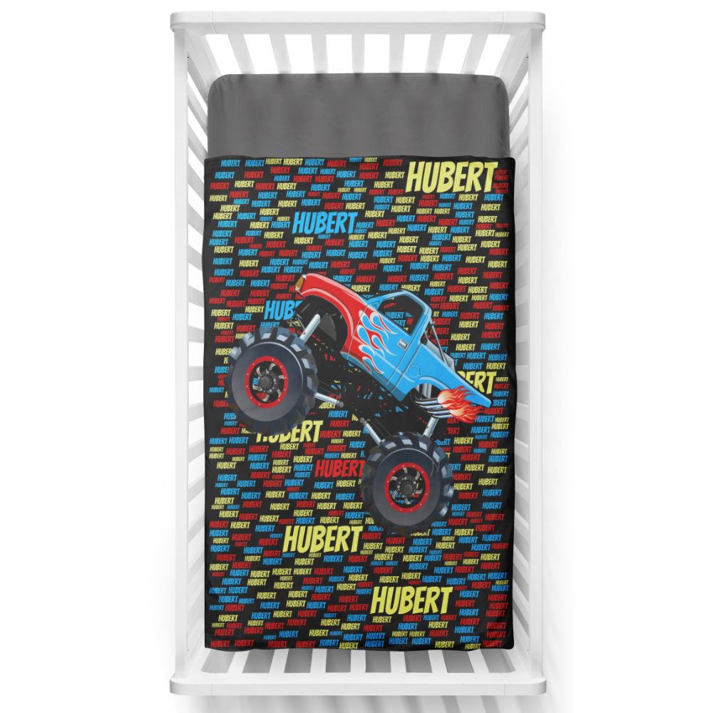 Monster Trucks! Toddler Minky high quality Throw