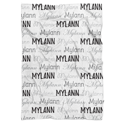 Name Personalized Minky Blanket - BitsyBon