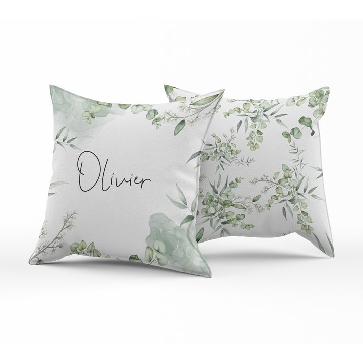 Eucalyptus - Personalized Reversible throw pillow