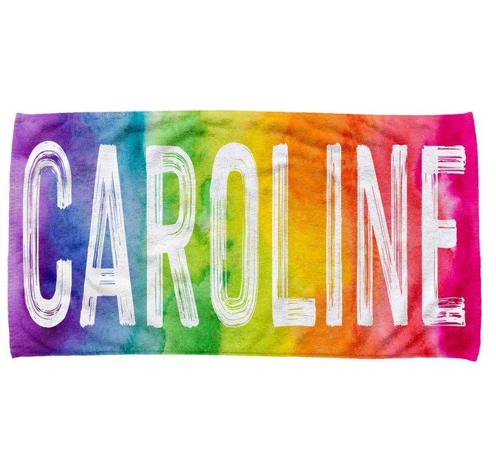 Rainbow Name Personalized Towel