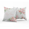 Romantic Rose Floral - Personalized Reversible throw pillow