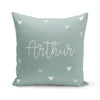 Mini hearts in saltwater - Reversible throw pillow