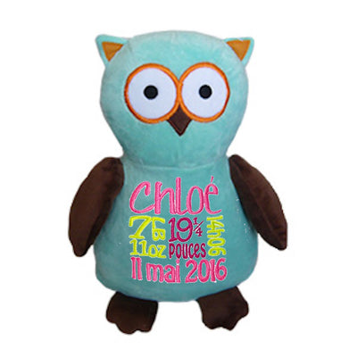 Turquoise Owl - "Louey" - BitsyBon