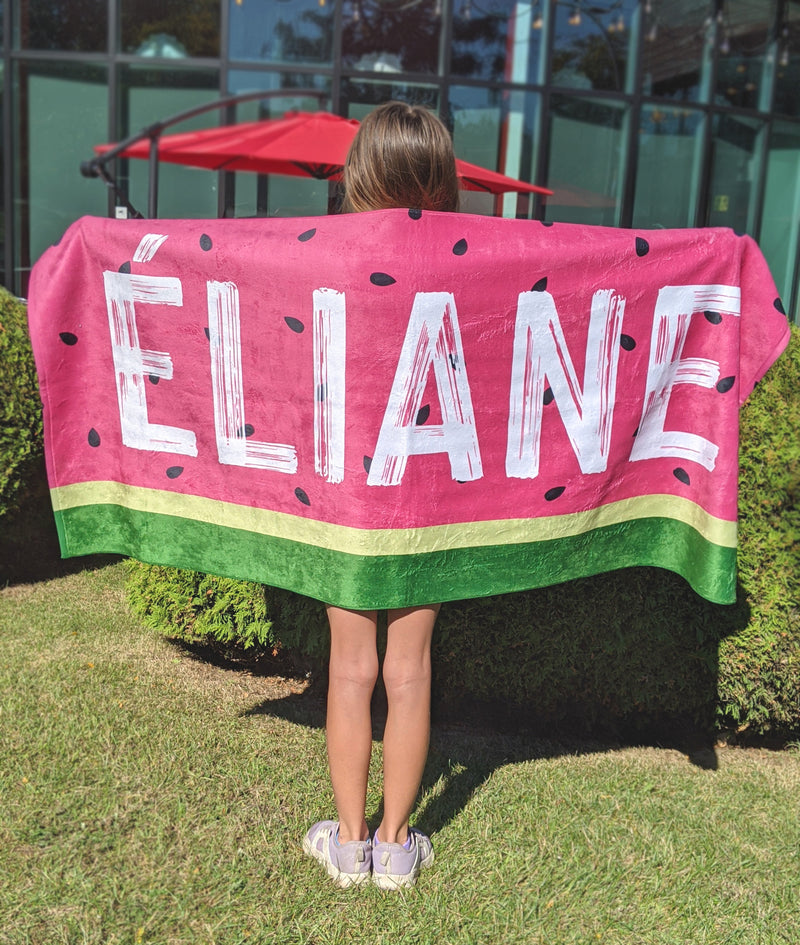 Personalized Watermelon Towel