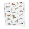 Personalized Forest Animals Swaddle